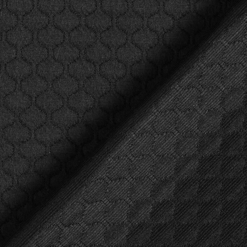 Jersey matelassé à ondulations – noir, image number 5