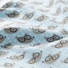 Jersey coton Renard à lunettes – bleu bébé,  thumbnail number 2