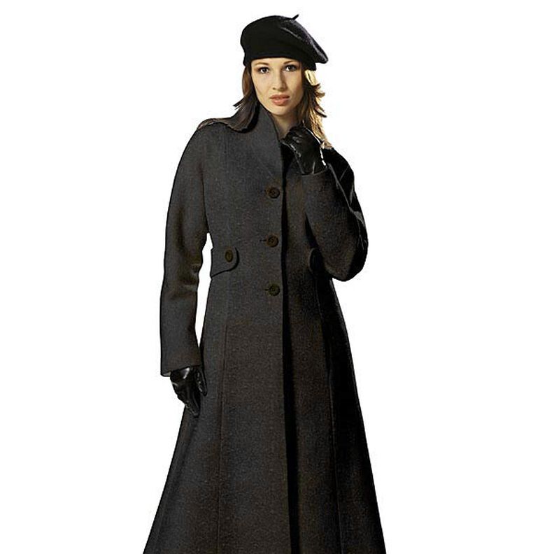 Loden de laine foulé – anthracite,  image number 3