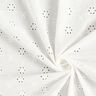 Tissu de coton à broderie Petites fleurs – blanc,  thumbnail number 3