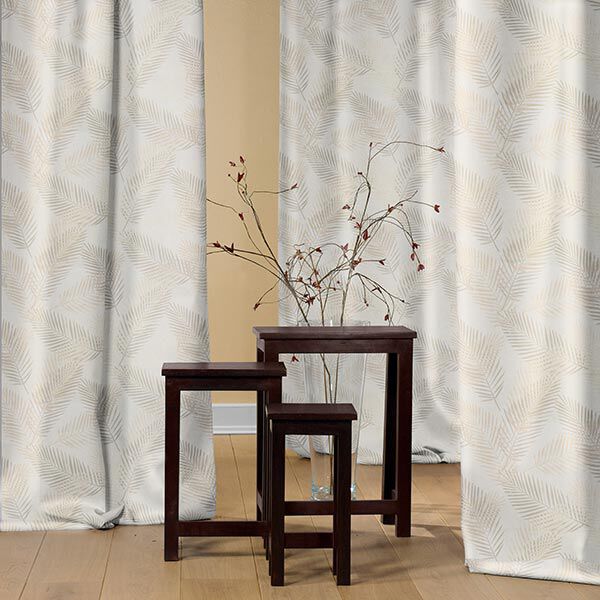 Tissu opaque palme metallic – beige/or,  image number 5