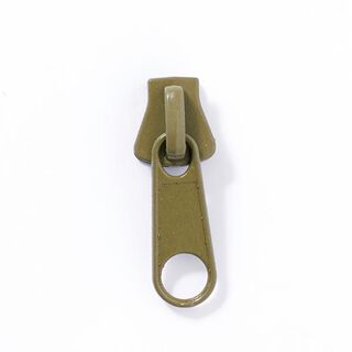 Curseur fermeture à glissière Métal (Largeur rail 8) - vert olive, 