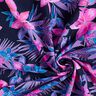 Tissus pour maillot de bain tropische Blumen – bleu marine/rose vif,  thumbnail number 3