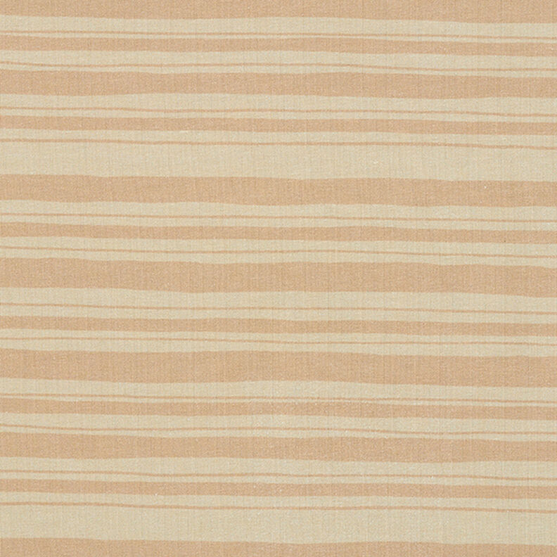 French Terry rayures irrégulières – brun faon/beige foncé,  image number 1
