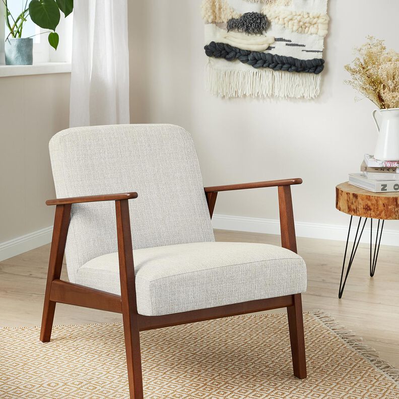 Tissu de revêtement Chenille Uni – écru,  image number 4