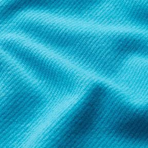 Tissu pour manteau en laine mélangée, uni – turquoise, 