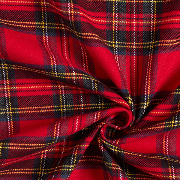 Flanelle de coton en tartan – rouge,  image number 3