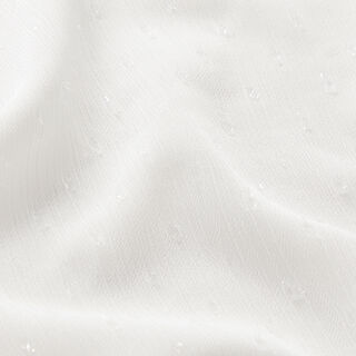 Mousseline Pois à paillettes – blanc, 