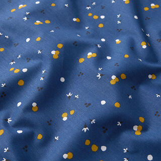Tissu en coton Cretonne Points de couleur – bleu marine, 