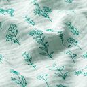 GOTS Tissu double gaze de coton Plantes | Tula – vert pastel, 