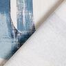 Tissu de décoration Semi-panama chaîne abstraite – ivoire/bleu,  thumbnail number 4