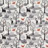 Sweatshirt gratté Animaux de la forêt abstraits Impression numérique – gris brume,  thumbnail number 1