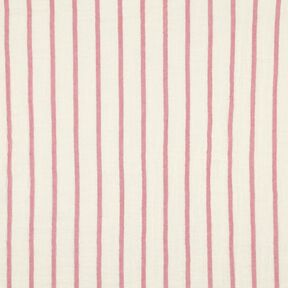 Tissu double gaze de coton garngefärbte Streifen  | Poppy Fabrics – violet pastel/écru, 