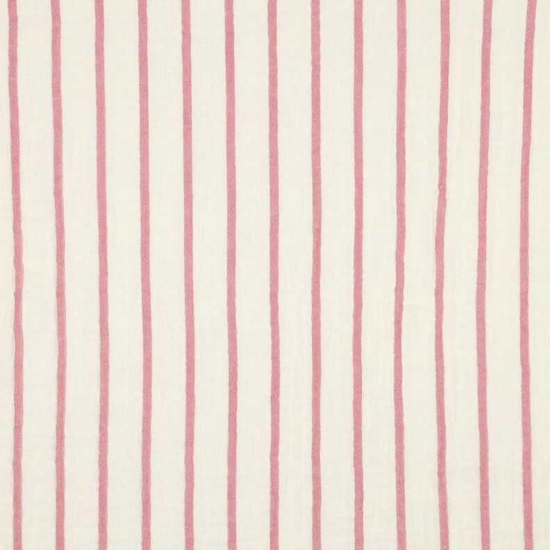 Tissu double gaze de coton garngefärbte Streifen  | Poppy Fabrics – violet pastel/écru,  image number 1