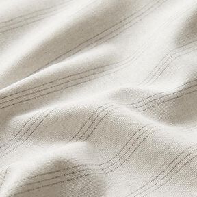 Tissu de décoration Canvas trois rayures recyclé – argent, 