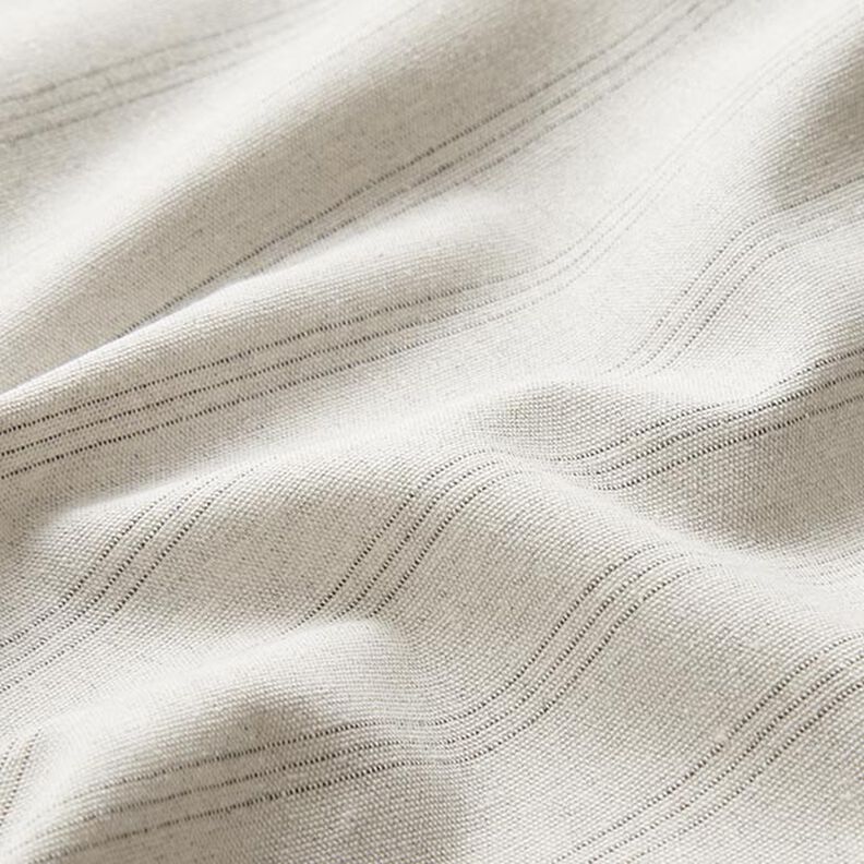 Tissu de décoration Canvas trois rayures recyclé – argent,  image number 2