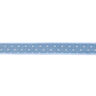 Ruban tissé Jeans pois – jean bleu clair,  thumbnail number 1
