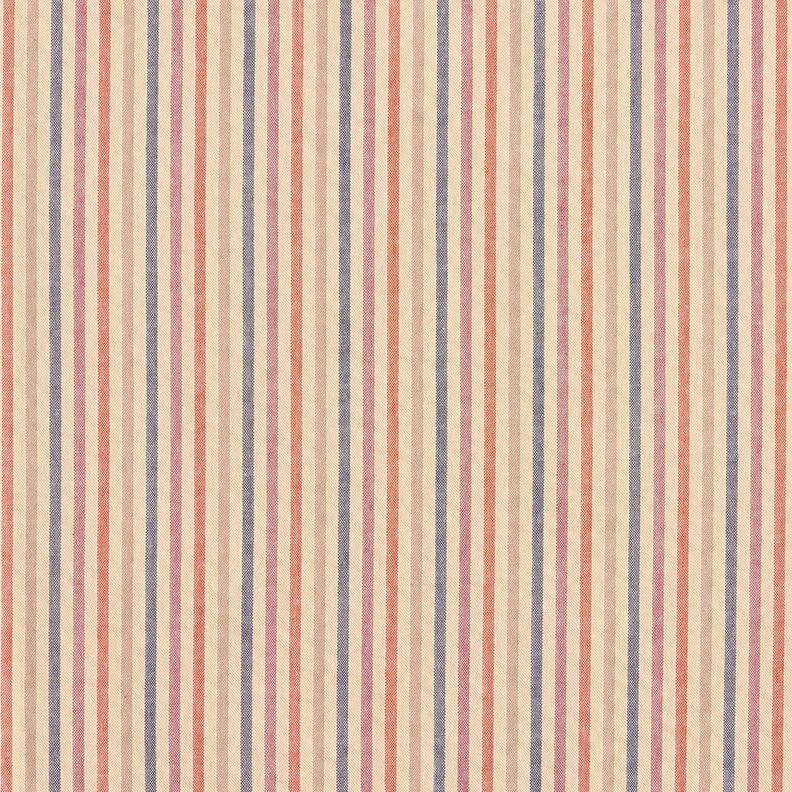 Seersucker Rayures multicolores – noix de cajou/raisin,  image number 1