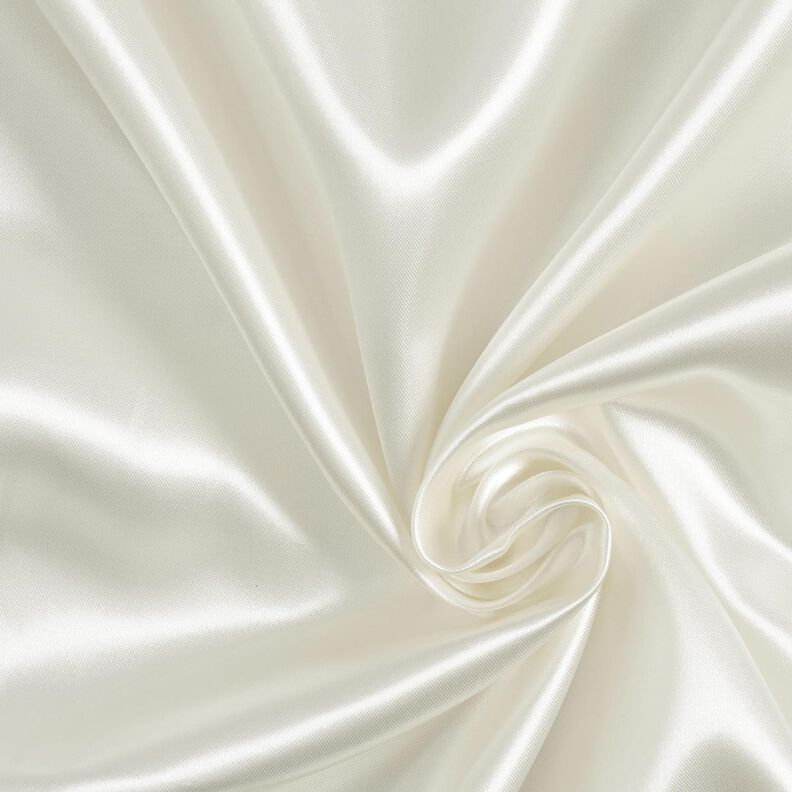 Satin polyester – ivoire, image number 1