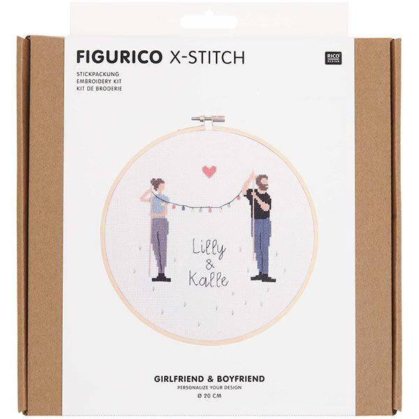 Kit broderie Girlfriend & Boyfriend | Rico Design, image number 1
