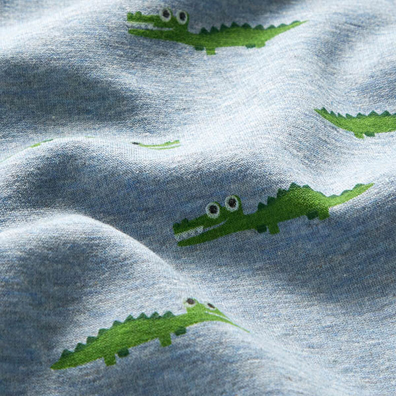 Polaire alpin Crocodile insolent Chiné – jean bleu clair,  image number 2