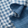 Tissu double gaze de coton Carreaux vichy à fil teinté – bleu jean/blanc,  thumbnail number 2