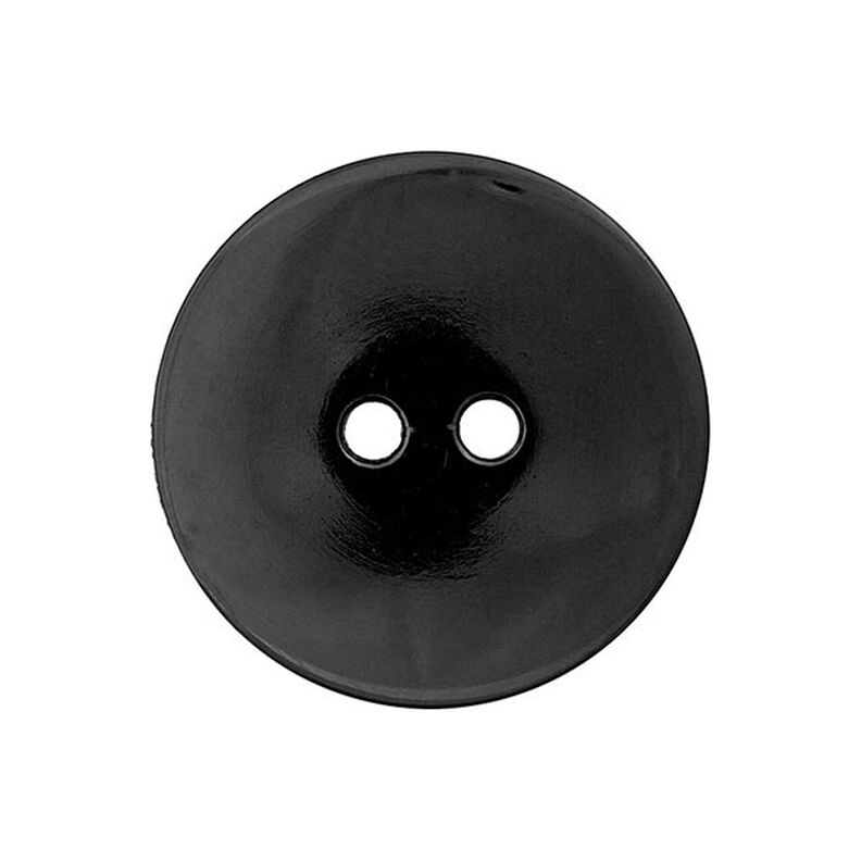 Bouton de chemisier Uni - noir,  image number 1