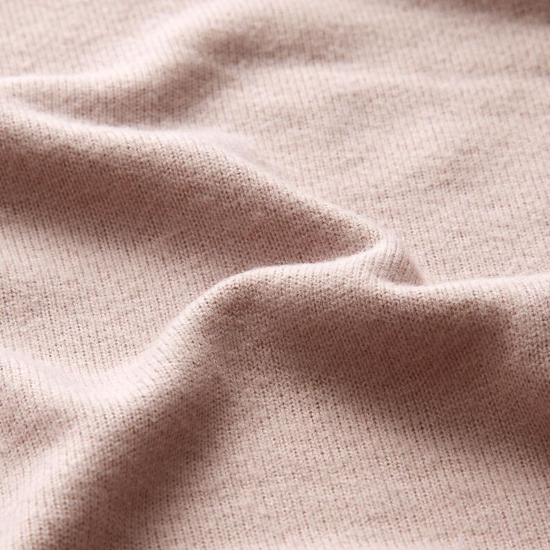 Tricot fin Jersey Uni – vieux rose clair, image number 2