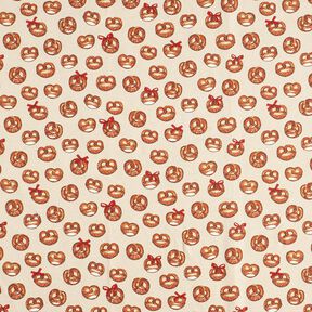 Tissu de décoration Semi-panama Bretzels – marron/nature, 