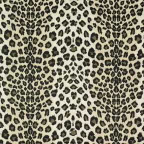 Tissu de revêtement Jacquard Léopard – taupe/kaki, 