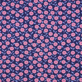 Popeline coton Fleurs d'été | Poppy Fabrics – rose/indigo, 