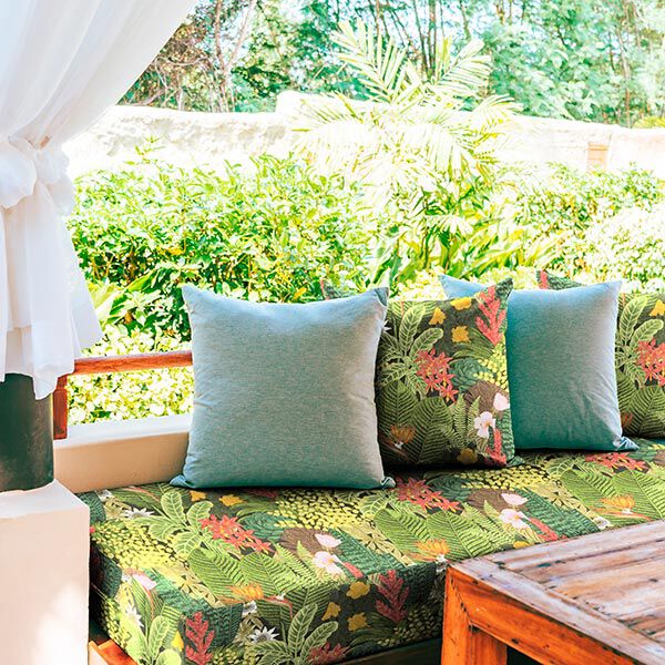 Tissu d’extérieur Canvas Plantes exotiques – vert foncé,  image number 7
