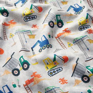 Sweatshirt gratté Chantier numérique Impression numérique – argent, 