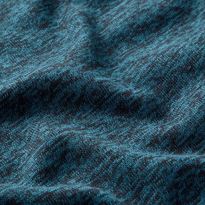 Polaire tricot – pétrole/noir,  image number 2